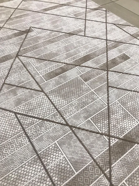 Merinos Halı Ritim 73338 070 Serisi Salon Oturma Yatak Odası Halısı - Resim 7