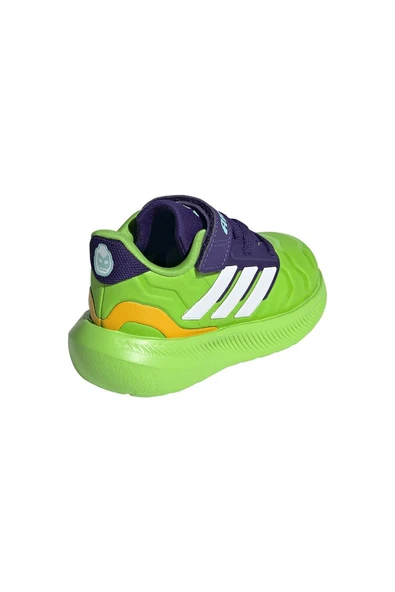 adidas Yeşil Bebek   Koşu Ayakkabısı RUNFALCON 5 IRON HULK EL I JR4932 - Resim 7