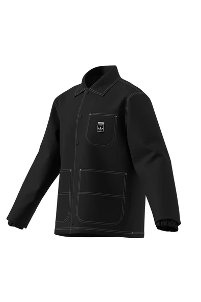 adidas Erkek Siyah GRAPHIC REG JKT JW0174 - Resim 10