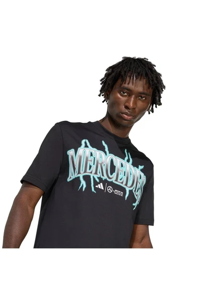 adidas Erkek  Siyah  T-shirt MER GFXT G1B M KG8559 - Resim 6