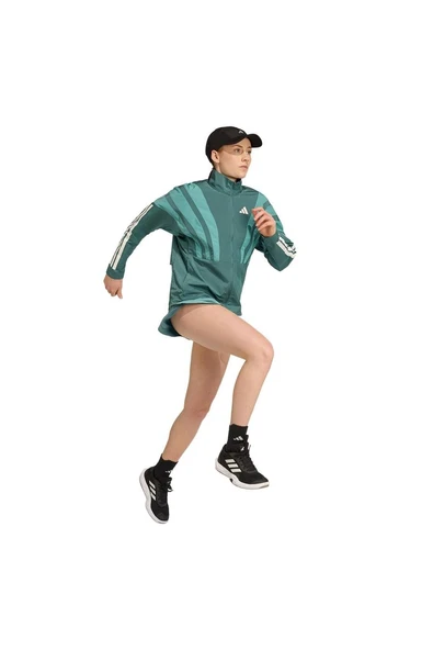 adidas Kadın Yeşil  ADIZERO A JKT W HZ3694 - Resim 4