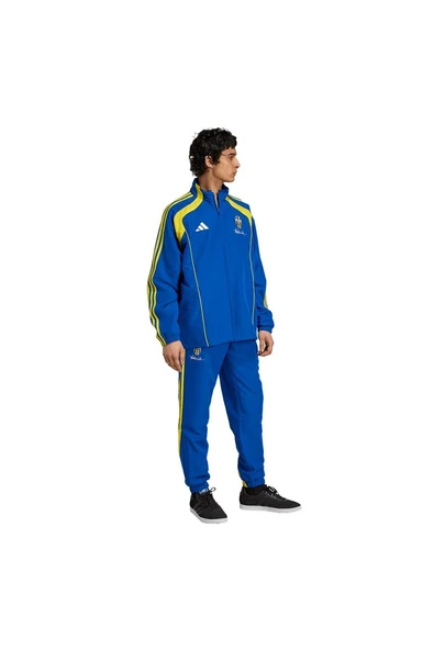 adidas Erkek  Mavi  Ceket JUVE UBP TT JM9470 - Resim 4