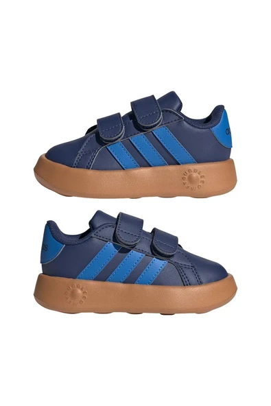 adidas Mavi Bebek   Yürüyüş Ayakkabısı GRAND COURT 2.0 CF I JS4341 - Resim 10