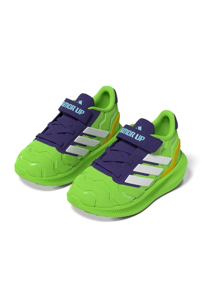 adidas Yeşil Bebek   Koşu Ayakkabısı RUNFALCON 5 IRON HULK EL I JR4932 - Resim 11