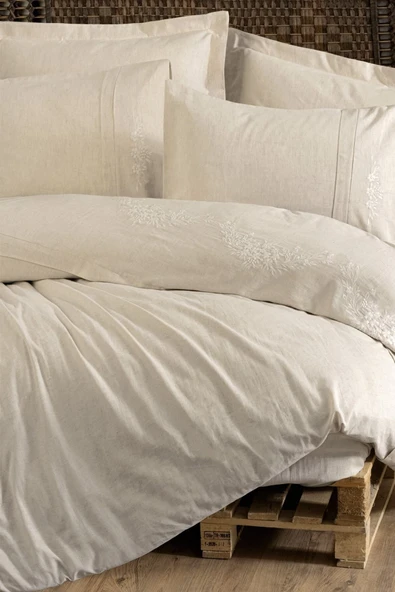 Cotton Keten Çift Kişilik Nevresim Takımı Forbes - Resim 3