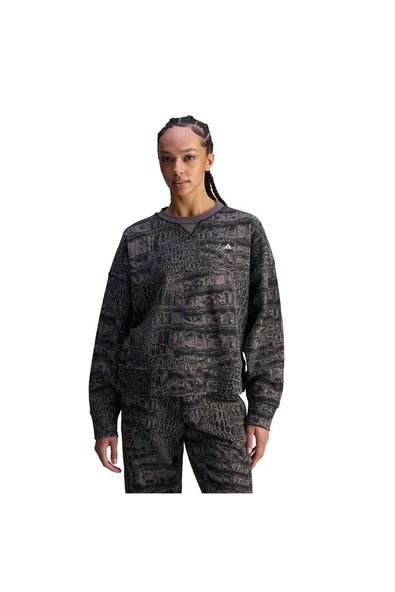 adidas Kadın  Siyah  Sweatshirt aSMC LOOSE SS P JN2215 - Resim 2