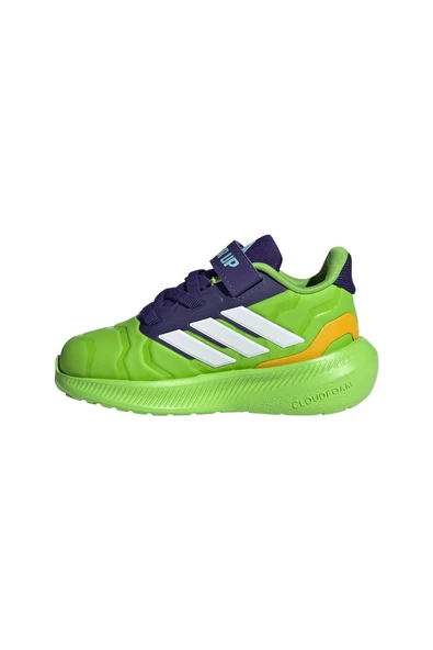 adidas Yeşil Bebek   Koşu Ayakkabısı RUNFALCON 5 IRON HULK EL I JR4932 - Resim 5