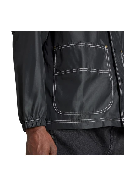 adidas Erkek Siyah GRAPHIC REG JKT JW0174 - Resim 5