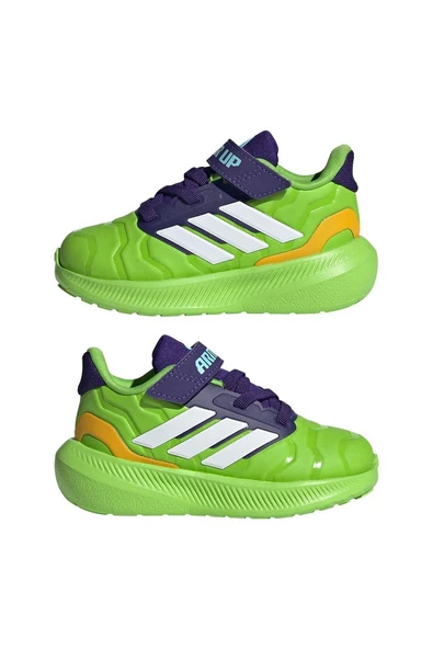 adidas Yeşil Bebek   Koşu Ayakkabısı RUNFALCON 5 IRON HULK EL I JR4932 - Resim 10