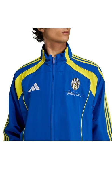adidas Erkek  Mavi  Ceket JUVE UBP TT JM9470 - Resim 6