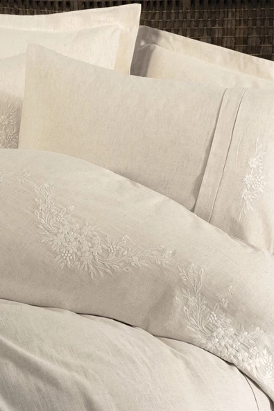 Cotton Keten Çift Kişilik Nevresim Takımı Forbes - Resim 4