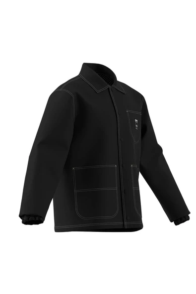 adidas Erkek Siyah GRAPHIC REG JKT JW0174 - Resim 9