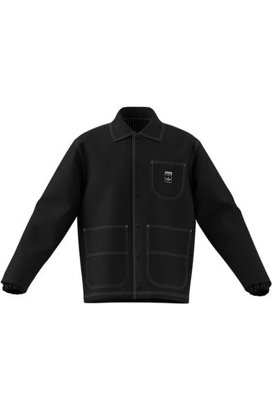 adidas Erkek Siyah GRAPHIC REG JKT JW0174 - Resim 7