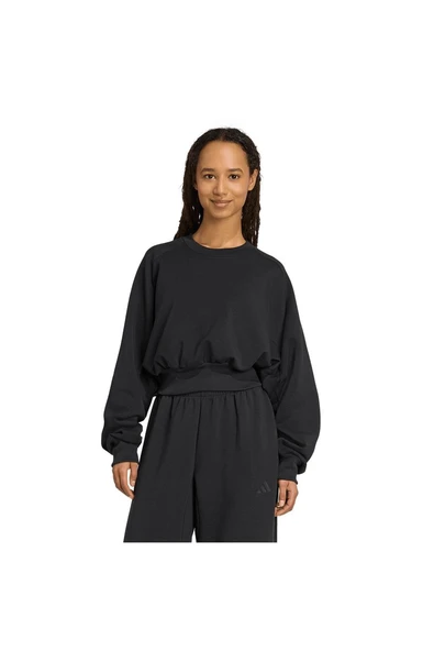 adidas Kadın  Siyah  Sweatshirt W ALL SZN SL SW JM3836 - Resim 2