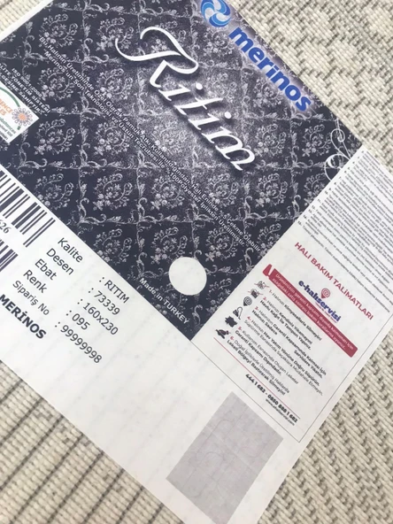 Merinos Halı Ritim 73339 095 Serisi Salon Oturma Yatak Odası Halısı - 8