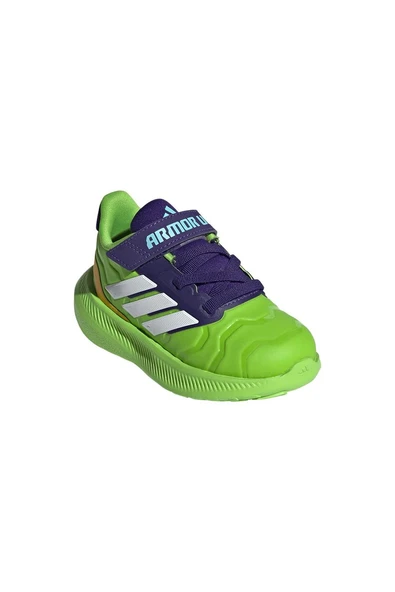 adidas Yeşil Bebek   Koşu Ayakkabısı RUNFALCON 5 IRON HULK EL I JR4932 - Resim 6
