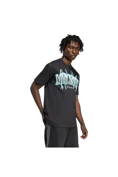 adidas Erkek  Siyah  T-shirt MER GFXT G1B M KG8559 - Resim 4