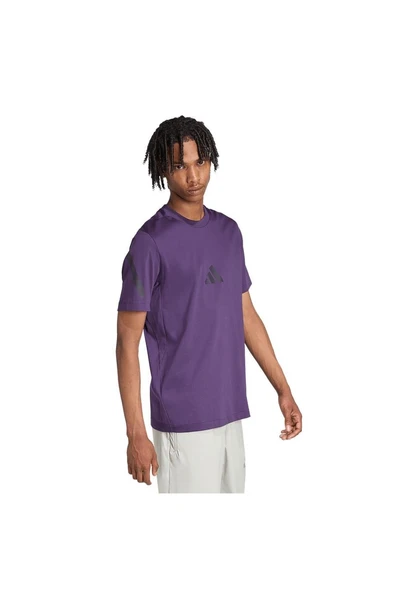 adidas Erkek Mor M Z.N.E. Tee JW4739 - Resim 4