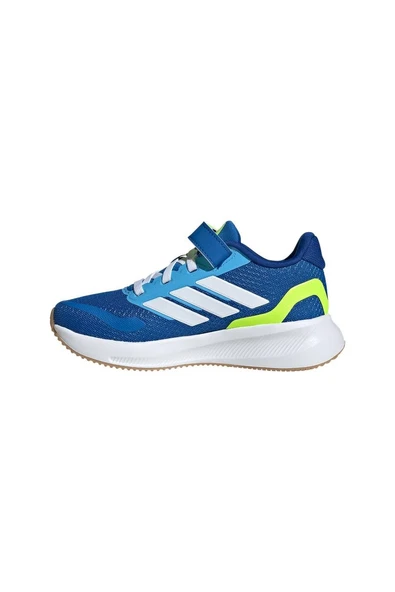 adidas Unisex Çocuk  Mavi  Koşu Ayakkabısı RUNFALCON 5 EL C JQ5610 - Resim 5