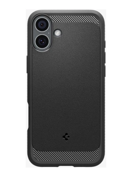 Spigen iPhone 16 Plus ile Uyumlu Kılıf Rugged Armor MagFit MagSafe Özellikli Matte Black - 1