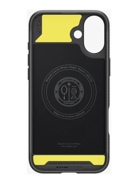 Spigen iPhone 16 Plus ile Uyumlu Kılıf Rugged Armor MagFit MagSafe Özellikli Matte Black - 3