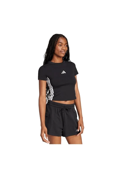 adidas Kadın  Siyah  T-Shirt W 3S SJ BABY T JC8325 - Resim 4