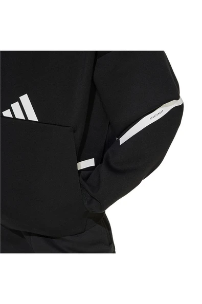 adidas Siyah Unisex Çocuk   Sweatshirt J Z.N.E. HD IS6916 - Resim 6
