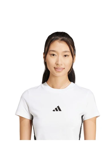 adidas Kadın  Beyaz  T-Shirt W 3S SJ BABY T JE1239 - 5