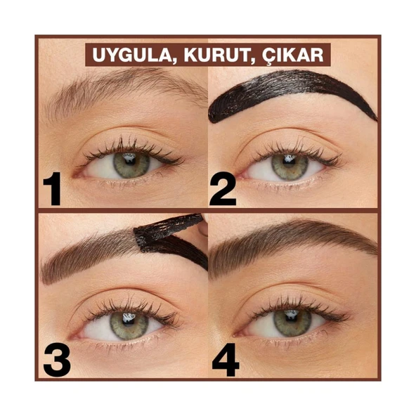 Tattoo Brow Geçici Kaş Dövmesi - Koyu Ton - Resim 2