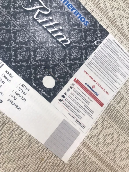 Merinos Halı Ritim 73340 070 Serisi Salon Oturma Yatak Odası Halısı - Resim 8