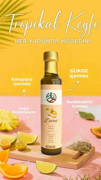 PROMAR DETOX KAYISI SİRKESİ 250 ML - Resim 2