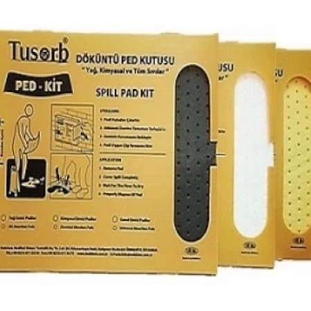 Ped-Kit Yağ Ve Kimyasal Döküntü Temizleme Pedi 20 li Gri