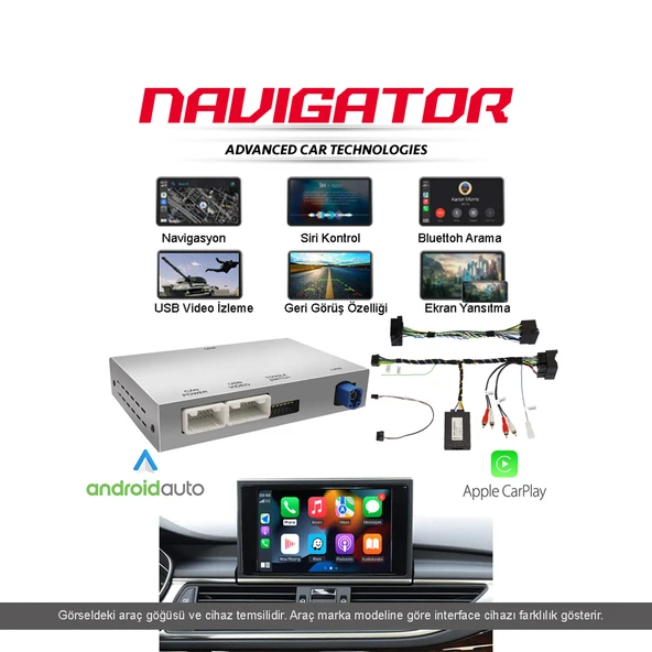 LandRover Harman Sistem 2011-2016 7-8 İnç Ekran Uyumlu İnterface – CarPlay Android Auto Geri Görüş Kamerası Navigasyon ürün görseli