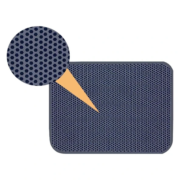 Aktunç Elekli Tuvalet Önü Kedi Kumu Paspası 60X120 cm (GRİ) - 3