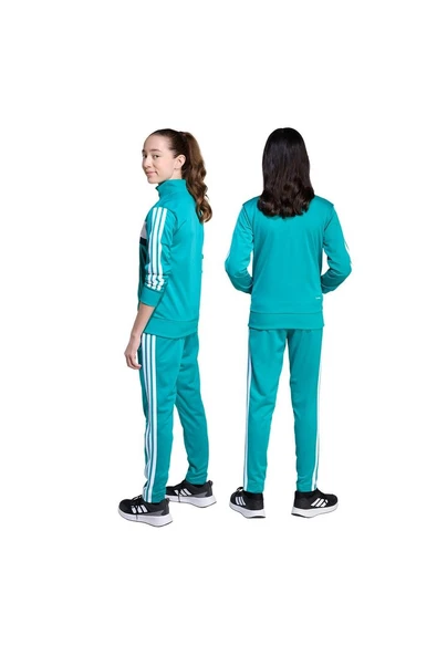 adidas Unisex Çocuk Yeşil Eşofman  J 3S TIBERIO TS JM5132 - Resim 9