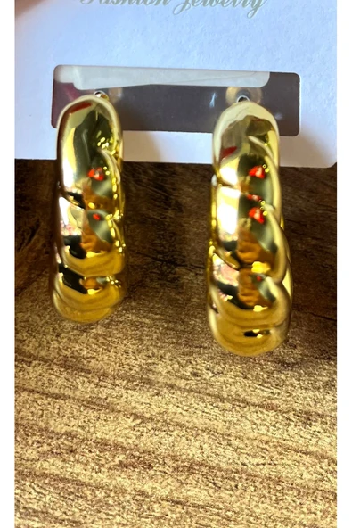 Monalisa Home Gold Renk Lüks Gösterişli Figürlü  Küpe ürün görseli 1