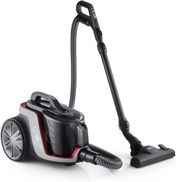 Arzum AR4094 Olimpia Control Cyclone Filtreli Süpürge, HEPA 13 Filtre, 899 W, 2.2 L Hazne, 8 m Kablo, 71 dB Ses, Gri ürün görseli