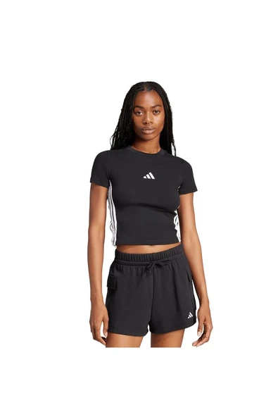 adidas Kadın  Siyah  T-Shirt W 3S SJ BABY T JC8325 - Resim 2