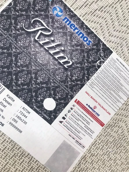 Merinos Halı Ritim 73344 095 Serisi Salon Oturma Yatak Odası Halısı - Resim 8