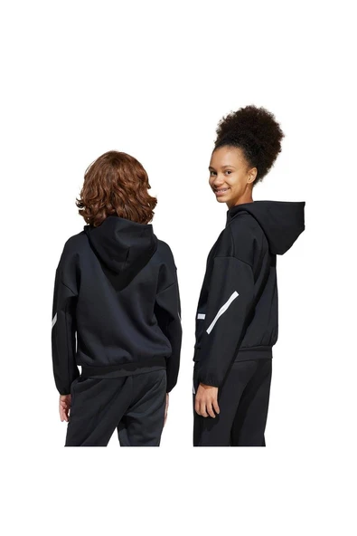 adidas Siyah Unisex Çocuk   Sweatshirt J Z.N.E. HD IS6916 - Resim 7
