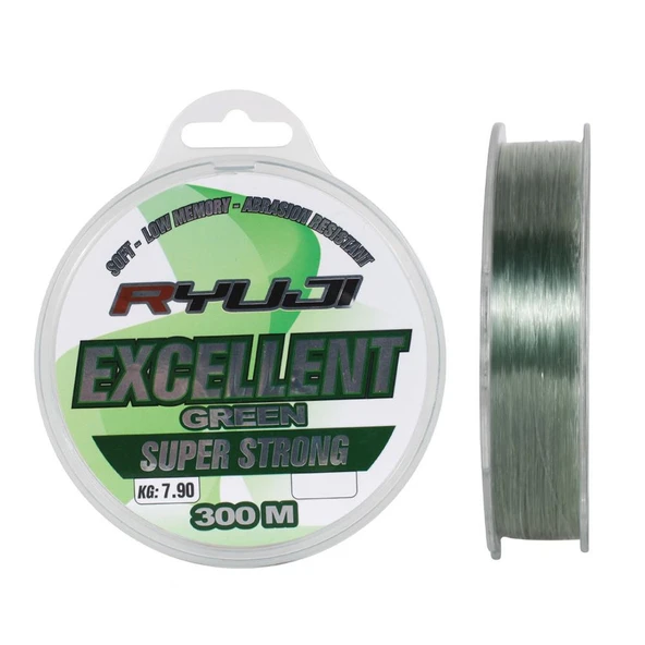 Ryuji Excellent 300mt 0.35mm Green Monofilament Misina ürün görseli