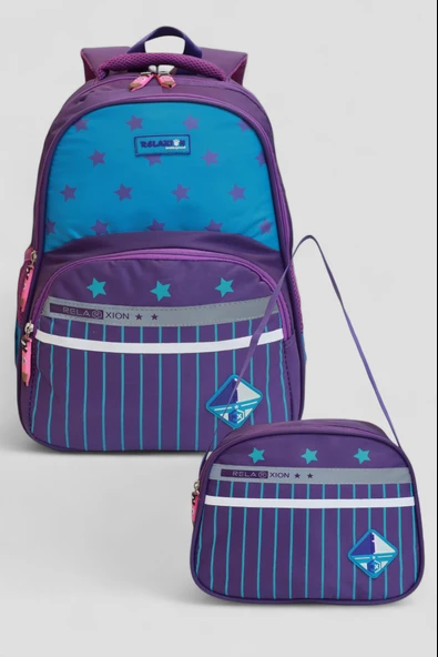 Relaxion 1320 Yeni Sezon Kız Çocuk İlkokul Çantası İkili Takım ürün görseli 1