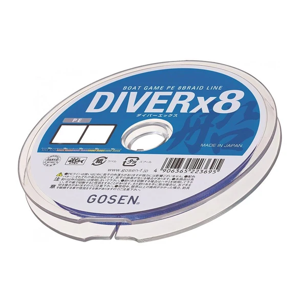 Gosen Diver Bot Game 8 Örgü 300m Multicolor İp Misina - 30PE 260lb - Resim 2