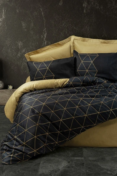 Dark Çift Kişilik Nevresim Takımı Veta Gold ürün görseli