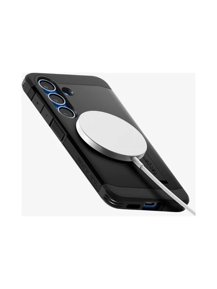 Spigen Galaxy S25 ile Uyumlu Kılıf Tough Armor Al MagFit Özellikli Kickstand Black - 5