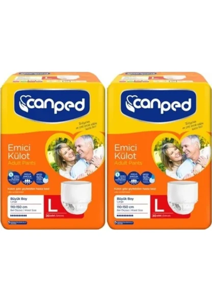 CANPED HASTA BEZİ KÜLOT L BEDEN 60 ADET ürün görseli