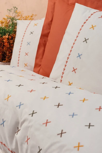 Box Brode Ranforce Çift Kişilik Box Takımı Joli Kiremit - 2