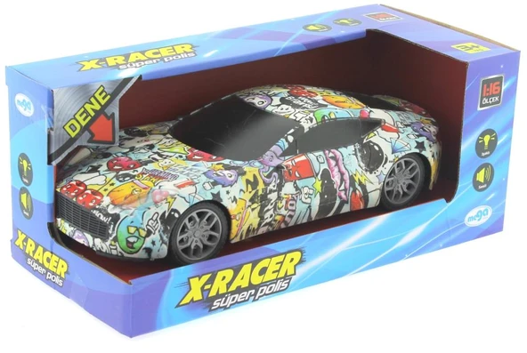Sürtmeli Sesli ve Işıklı Yarış Arabası ÜRÜN SIFIRDIR. SORUNSUZDUR. ÜRÜN PAKETİ ZARAR GÖRDÜĞÜ İÇİN PAKETSİZDİR. - 2