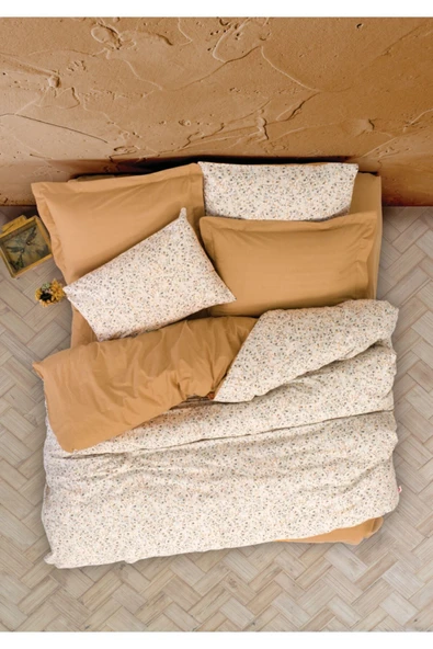 Petite Çift Kişilik Nevresim Takımı Posy Bej ürün görseli