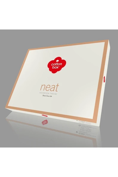 Neat Ranforce Krem Bej Çift Kişilik Nevresim Takımı - 3